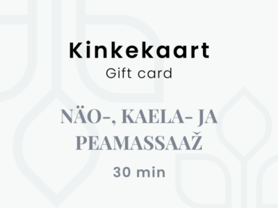 Näo-, kaela- ja peamassaaž