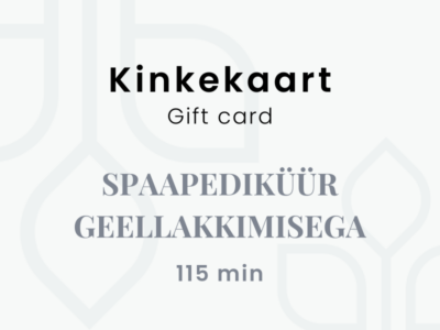 Spaapediküür geellakkimisega