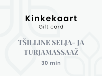 Tšilline selja- ja turjamassaaž