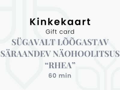 Sügavalt lõõgastav säraandev näohoolitsus "Rhea"