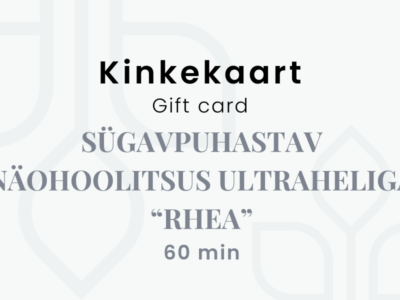 Sügavpuhastav näohoolitsus ultraheliga "Rhea"